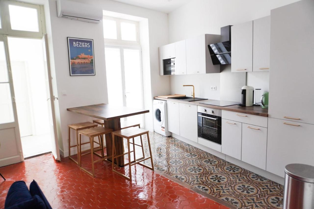 Bright And Modern 3-Bedroom Apartment, 90M2 With Air Condition, In Béziers Esterno foto