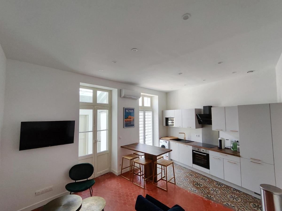 Bright And Modern 3-Bedroom Apartment, 90M2 With Air Condition, In Béziers Esterno foto