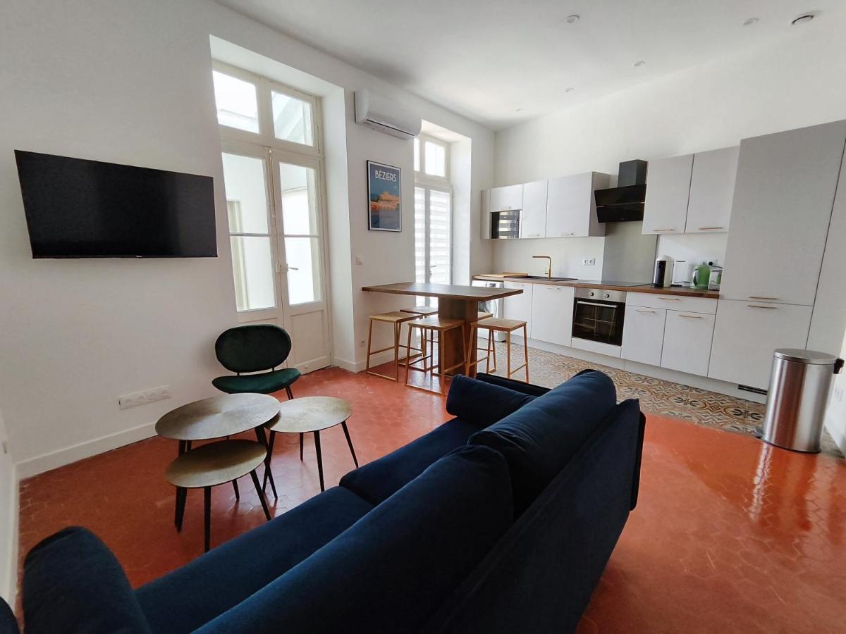 Bright And Modern 3-Bedroom Apartment, 90M2 With Air Condition, In Béziers Esterno foto