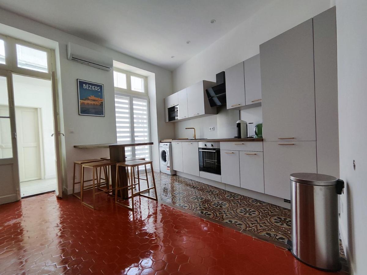Bright And Modern 3-Bedroom Apartment, 90M2 With Air Condition, In Béziers Esterno foto